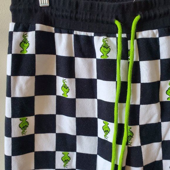 Forever 21 x Dr Seuss The Grinch Check Print Joggers Plus Size 1X - Picture 2 of 4
